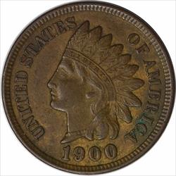 1900 Indian Cent EF Uncertified
