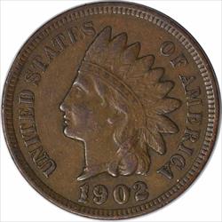 1902 Indian Cent EF Uncertified