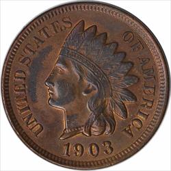 1903 Indian Cent MS60 Uncertified