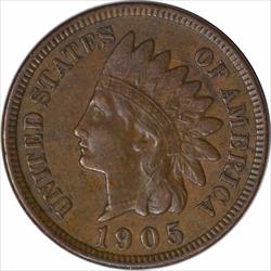 1905 Indian Cent AU Uncertified