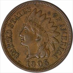 1905 Indian Cent EF Uncertified