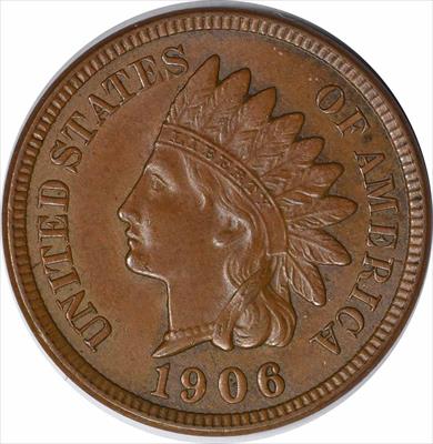1906 Indian Cent MS60 Uncertified