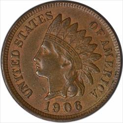 1906 Indian Cent AU Uncertified