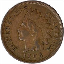 1906 Indian Cent VF Uncertified