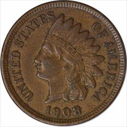 1908 Indian Cent EF Uncertified