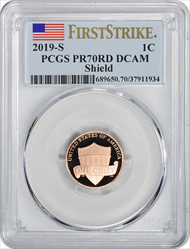 2019-S Lincoln Cent PR70RD DCAM First Strike PCGS