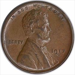 1917-D Lincoln Cent MS60 Uncertified