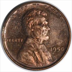 1950 Lincoln Cent PR63 Uncertified