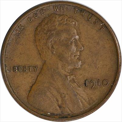 1910-P Lincoln Cent EF Uncertified