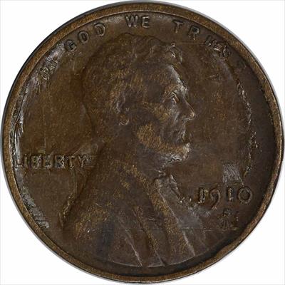 1910-S Lincoln Cent VF Uncertified