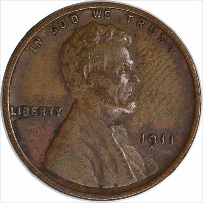 1911-P Lincoln Cent EF Uncertified