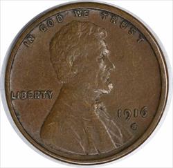 1916-S Lincoln Cent Choice EF Uncertified