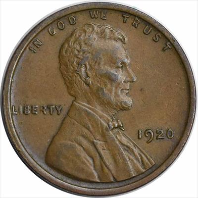 1920-P Lincoln Cent AU Uncertified