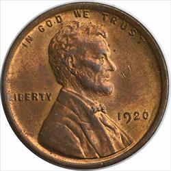 1920-P Lincoln Cent MS63 Uncertified