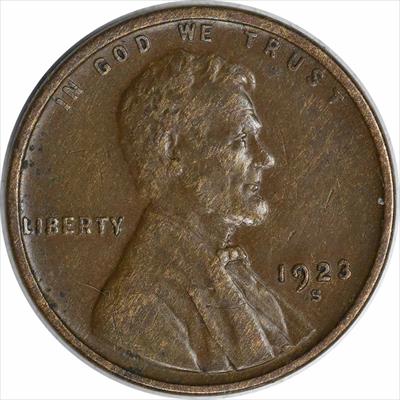 1923-S Lincoln Cent EF Uncertified