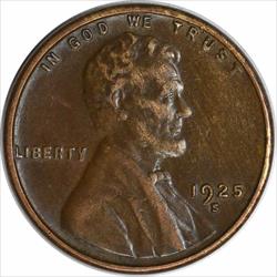 1925-S Lincoln Cent EF Uncertified