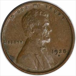 1928-D Lincoln Cent AU Uncertified