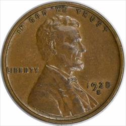 1928-S Lincoln Cent AU Uncertified