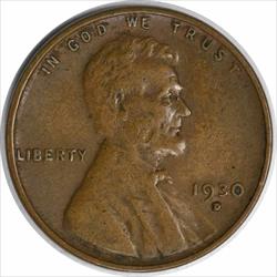 1930-D Lincoln Cent EF Uncertified