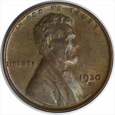 1930-D Lincoln Cent MS60 Uncertified