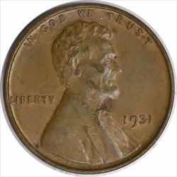 1931-P Lincoln Cent AU Uncertified