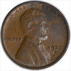 1932-D Lincoln Cent AU Uncertified