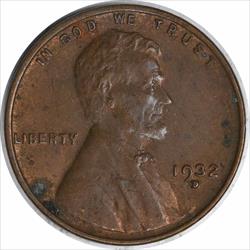 1932-D Lincoln Cent MS60 Uncertified