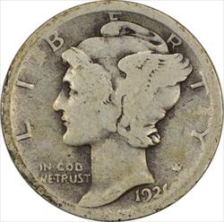 1921 Mercury Silver Dime G Uncertified