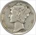 1923 Mercury Silver Dime EF Uncertified