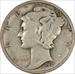 1931-S Mercury Silver Dime EF Uncertified