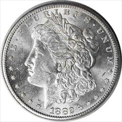 1882-S Morgan Silver Dollar MS63 Uncertified