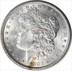1883 Morgan Silver Dollar MS63 Uncertified