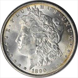 1890 Morgan Silver Dollar MS63 Uncertified