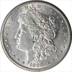 1890-S Morgan Silver Dollar AU58 Uncertified