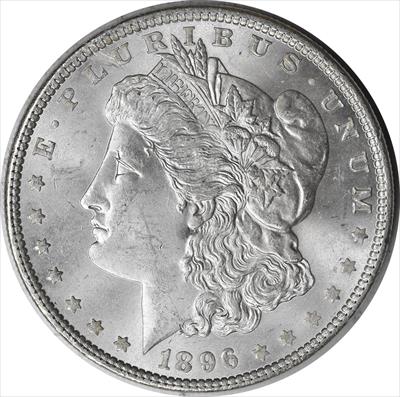 1896 Morgan Silver Dollar MS63 Uncertified