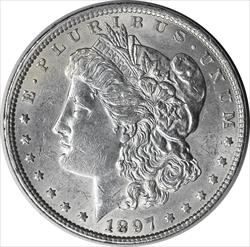 1897 Morgan Silver Dollar AU Uncertified
