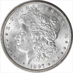 1897 Morgan Silver Dollar MS63 Uncertified