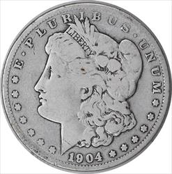 1904-S Morgan Silver Dollar VG Uncertified