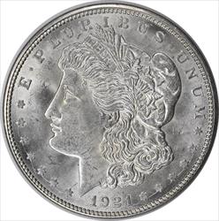 1921-D Morgan Silver Dollar MS60 Uncertified