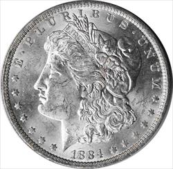1884-O Morgan Silver Dollar MS60 Uncertified