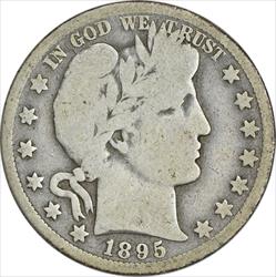 1895-O Barber Silver Half Dollar G Uncertified