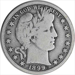 1899-O Barber Silver Half Dollar VG Uncertified