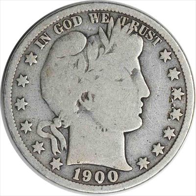 1900 Barber Silver Half Dollar VG Uncertified