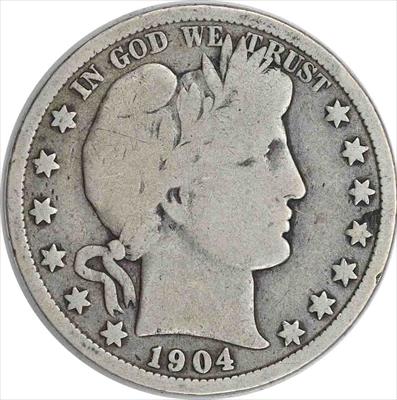 1904 Barber Silver Half Dollar VG Uncertified