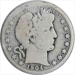 1904-S Barber Silver Half Dollar G Uncertified