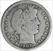 1907-O Barber Silver Half Dollar Choice VG Uncertified