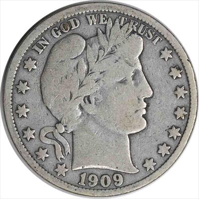 1909-O Barber Silver Half Dollar F Uncertified