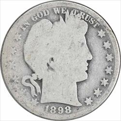 1898-O Barber Silver Half Dollar AG Uncertified