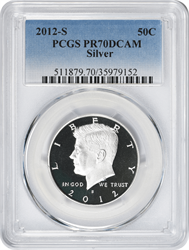 2012-S Kennedy Half Dollar PR70DCAM Silver PCGS