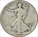 1917-D Walking Liberty Silver Half Dollar Obverse VG Uncertified